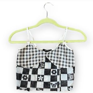 Forever 21 Adjustable Mesh Top